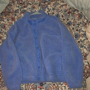 old navy fuzzy jacket! only worn once!